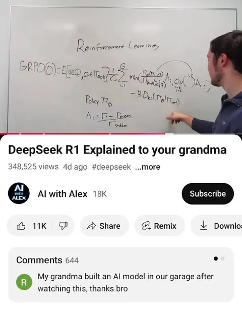 DeepSeek R1 Explained to Grandma