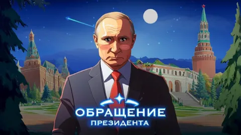 Обращение президента у Кремля