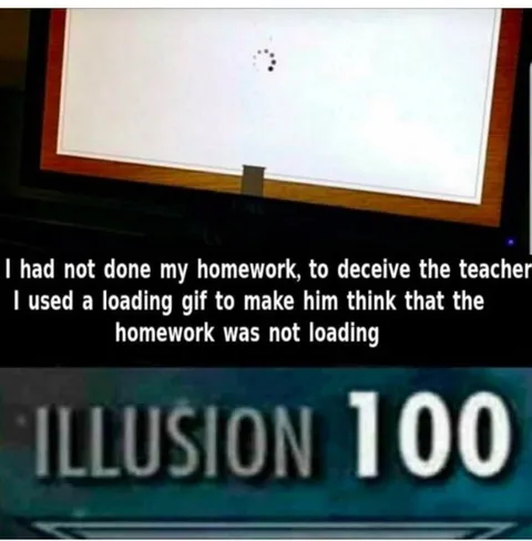 Loading Homework Illusion