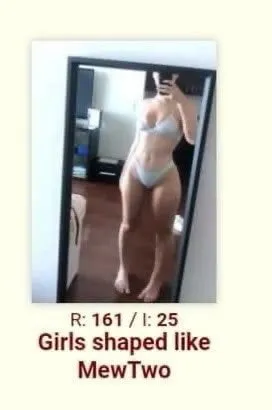 Girls shaped like MewTwo