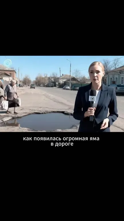 Огромная яма в Кислодищецнске