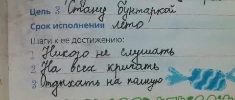 План сдачи бумажной работы
