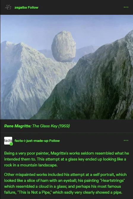 Magritte’s Glass Key Looks Like a Rock