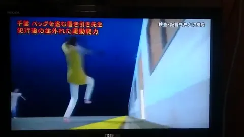 置き引き犯の超人的逃走