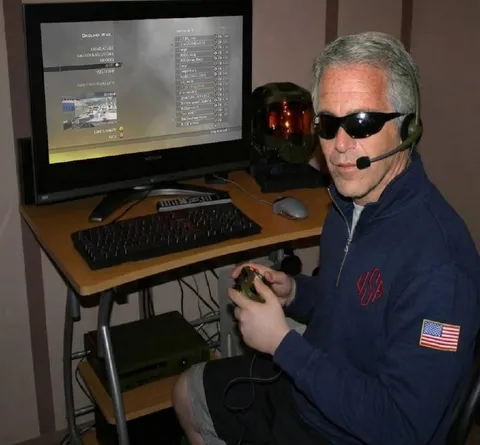 Old Man Gaming With Night Vision
