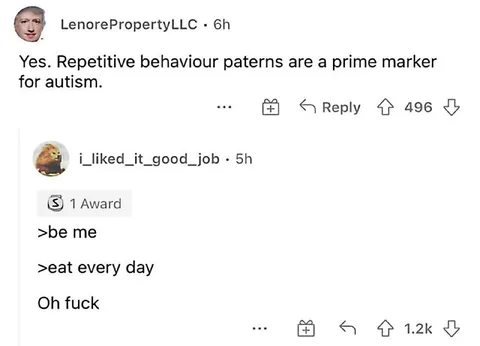 Repetitive Behavior Autism Joke