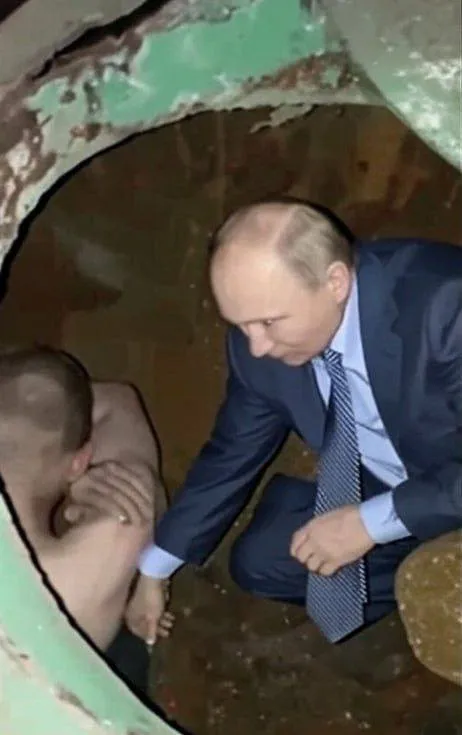 Путин помогает выбраться из ямы
