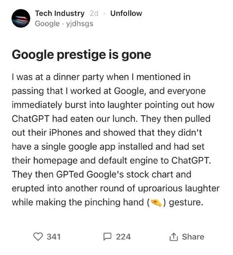 Google Prestige Is Gone