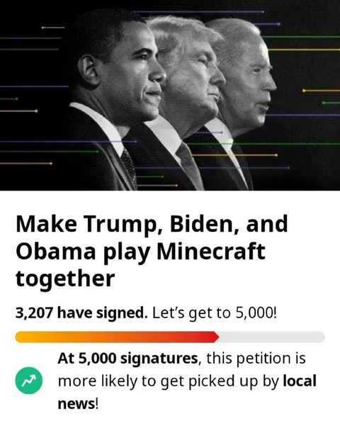 Make Trump Biden and Obama Play Minecraft