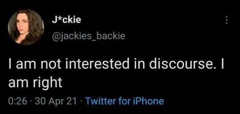 Not Interested in Discourse