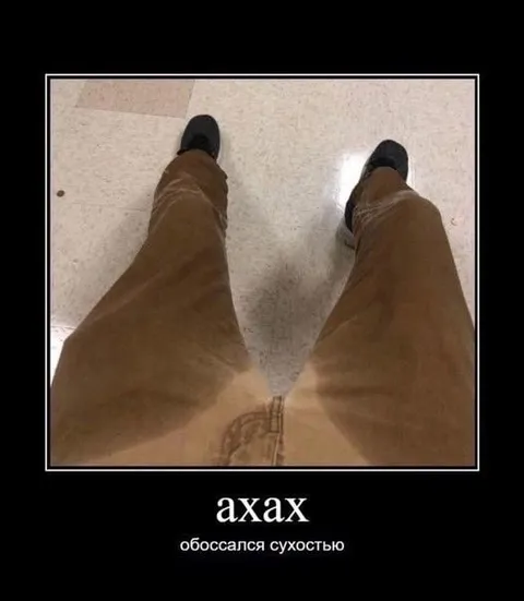 Обоссался сухостью