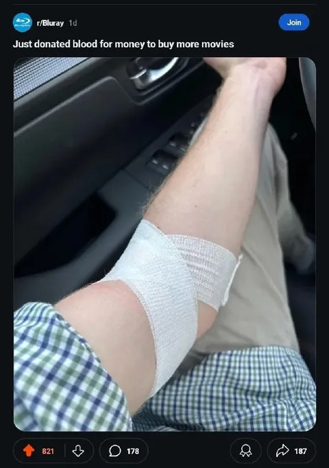 Donated Blood for More Movies