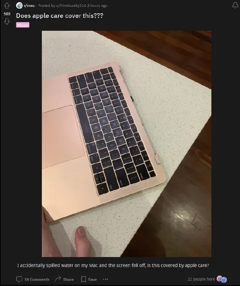 AppleCare Water Damage Disaster