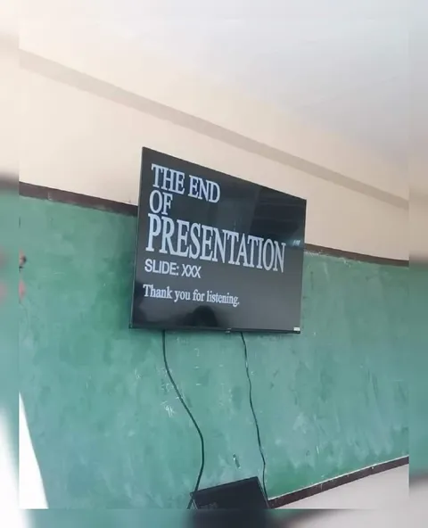 The End of Presentation Slide