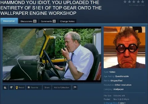 Hammond Uploads Entire Top Gear Episode