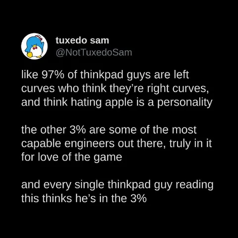 Every ThinkPad Guy Thinks He’s Elite
