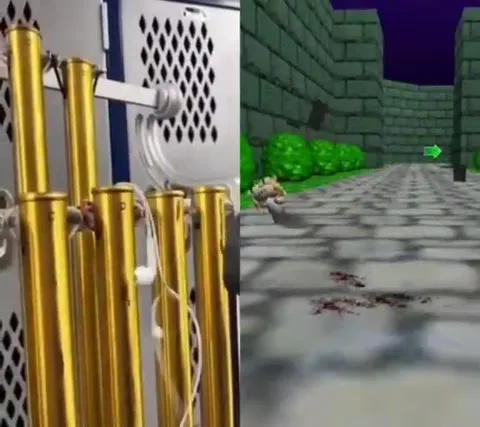 Музыкальная кнопка уничтожает персонажа