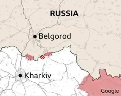 Google Map Near Kharkiv