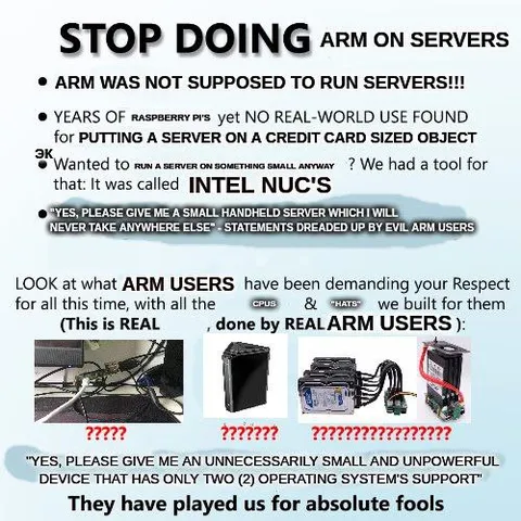 Stop Putting ARM on Servers