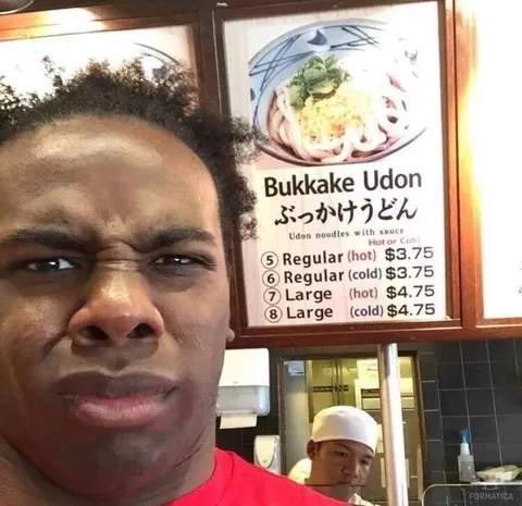 Bukkake Udon Menu Reaction