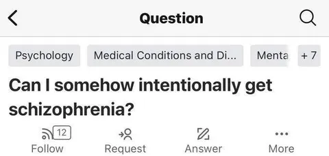 Can I Intentionally Get Schizophrenia?