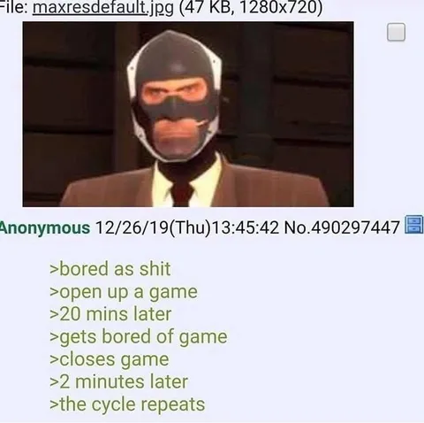 Bored Game Cycle Greentext