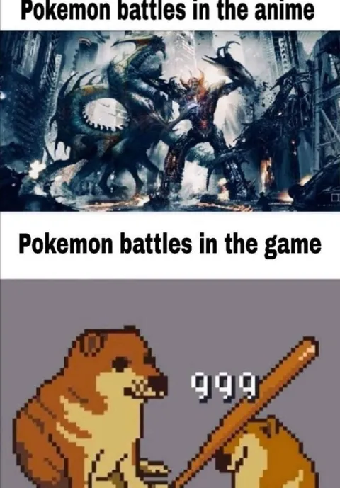 Pokémon Battles Anime vs Game