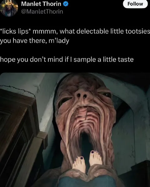 Great Goblin Samples Her Toes