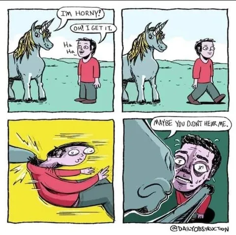 Horny Unicorn Misunderstanding