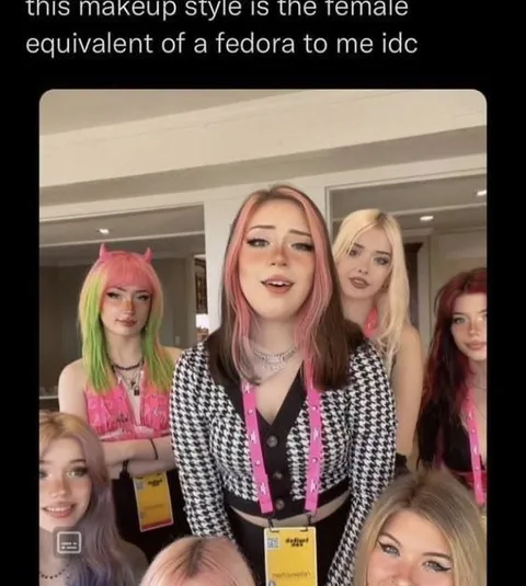 Makeup Style Is Female Fedora