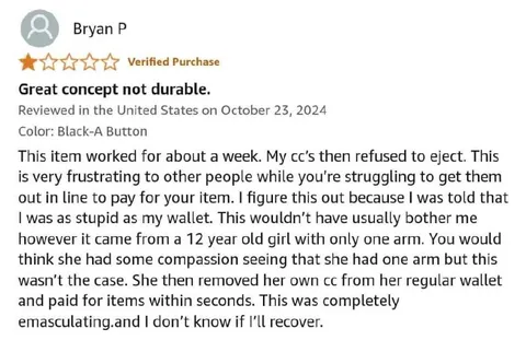 One-Armed Girl Outdoes Wallet