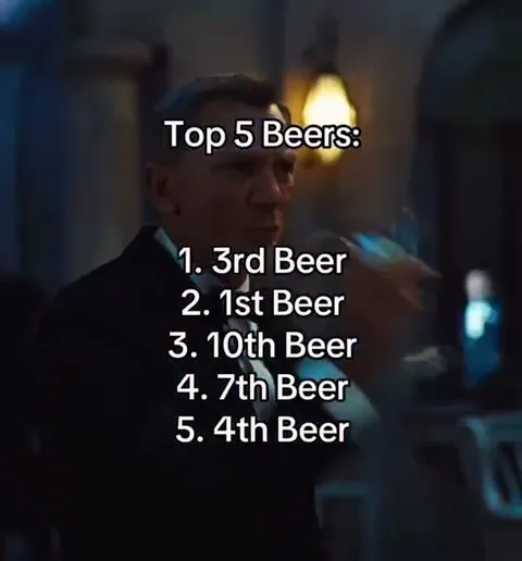 Top 5 Beers James Bond