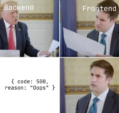 Backend Frontend 500 Error