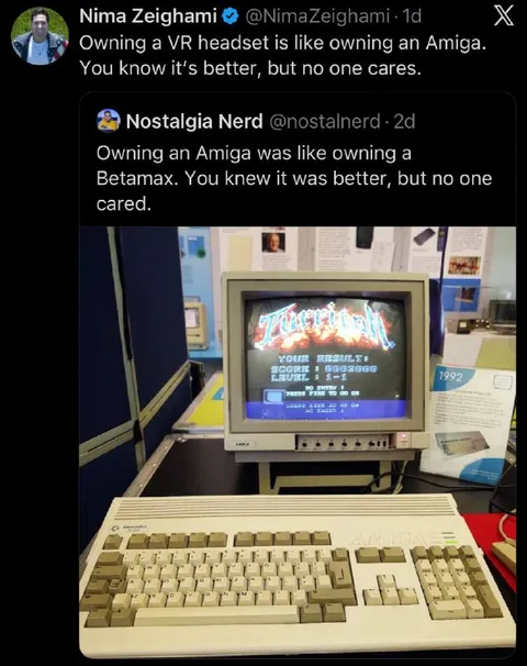 Owning a VR Headset Like an Amiga