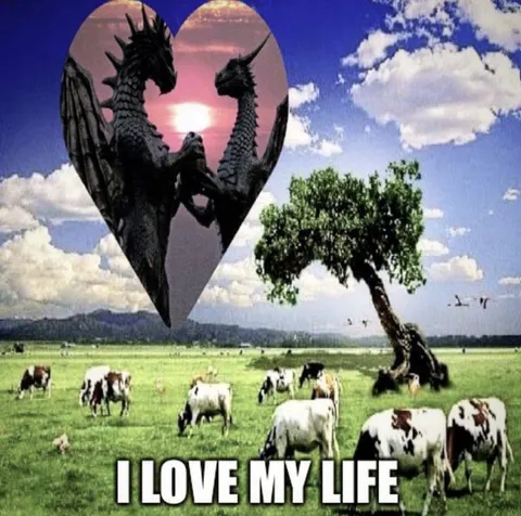 I Love My Life Dragon Heart