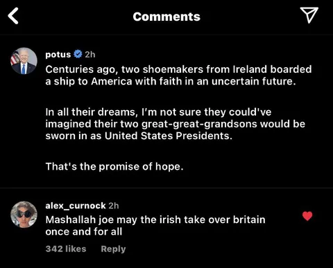Irish Shoemakers’ Presidential Descendants