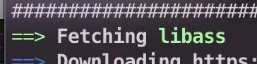 Fetching libass in Terminal