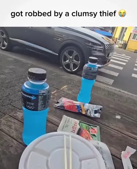 Cat Steals a Sausage