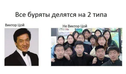 Все буряты делятся на 2 типа