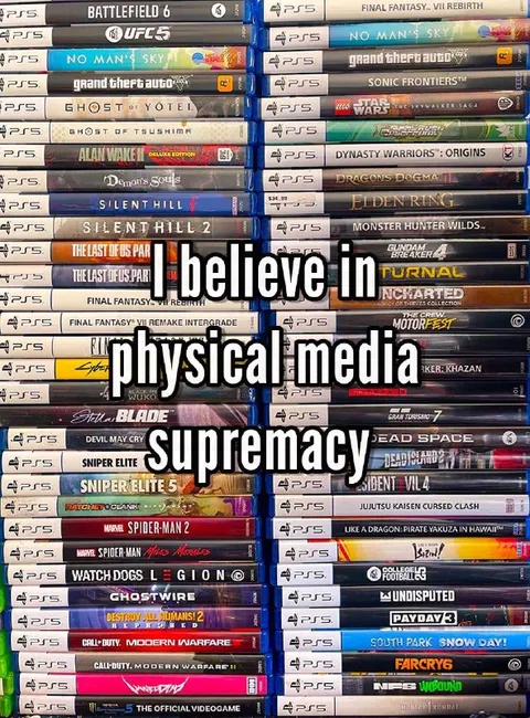 Physical Media Supremacy