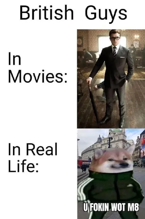 British Guys in Movies vs Real Life