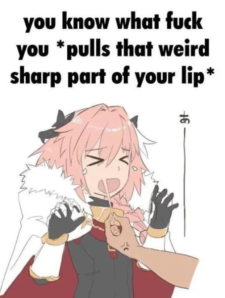 Pulls the Sharp Lip Part