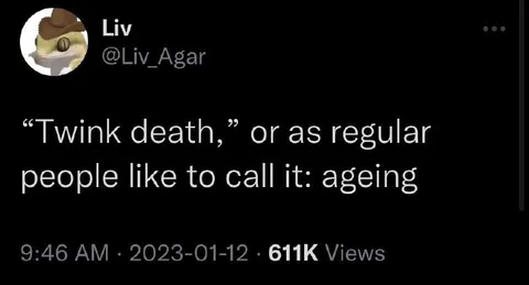 Twink Death Means Ageing