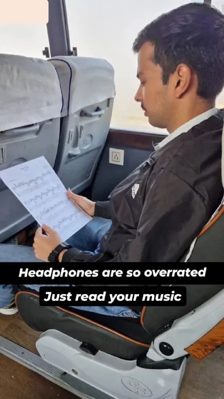 Reading Music on a Flight
