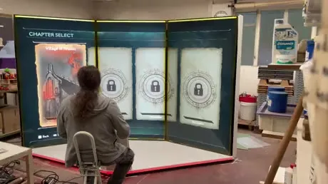 Игра на огромном экране