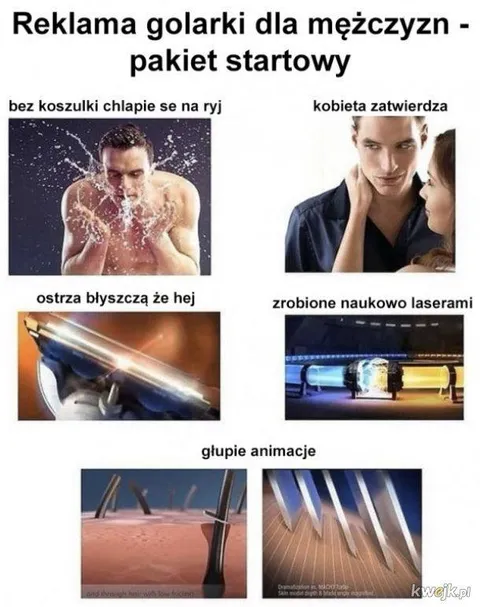 Reklama golarki dla mężczyzn