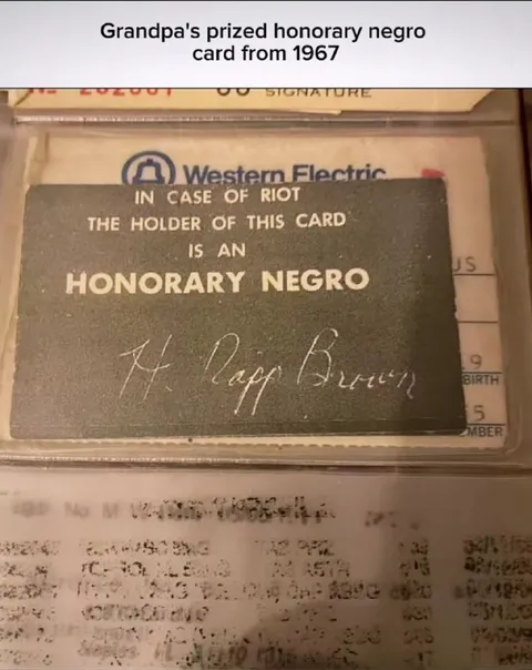 Grandpa's Honorary Card