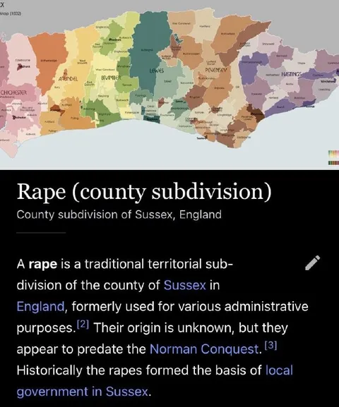 Rape County Subdivision Map