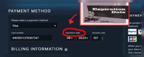 Expiration Date Payment Fail