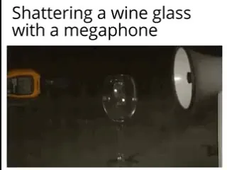 Shattering a Wine Glass with a Megaphone